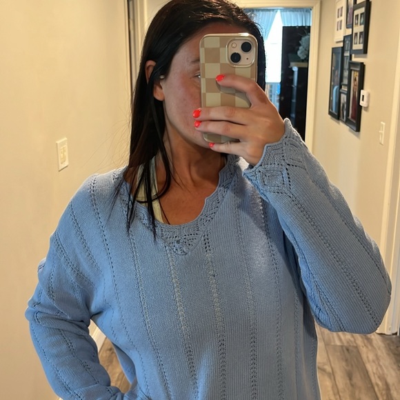 Vintage blue sweater - Picture 3 of 5